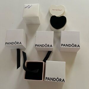Pandora White and Black Jewelry Boxes